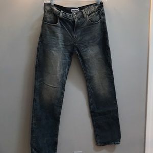 Express men’s light wash jeans